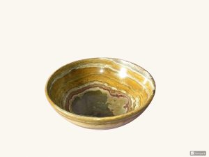Bowl Multi Green Onyx Stone 8Inch - Khan Brothers Onyx Handicrafts